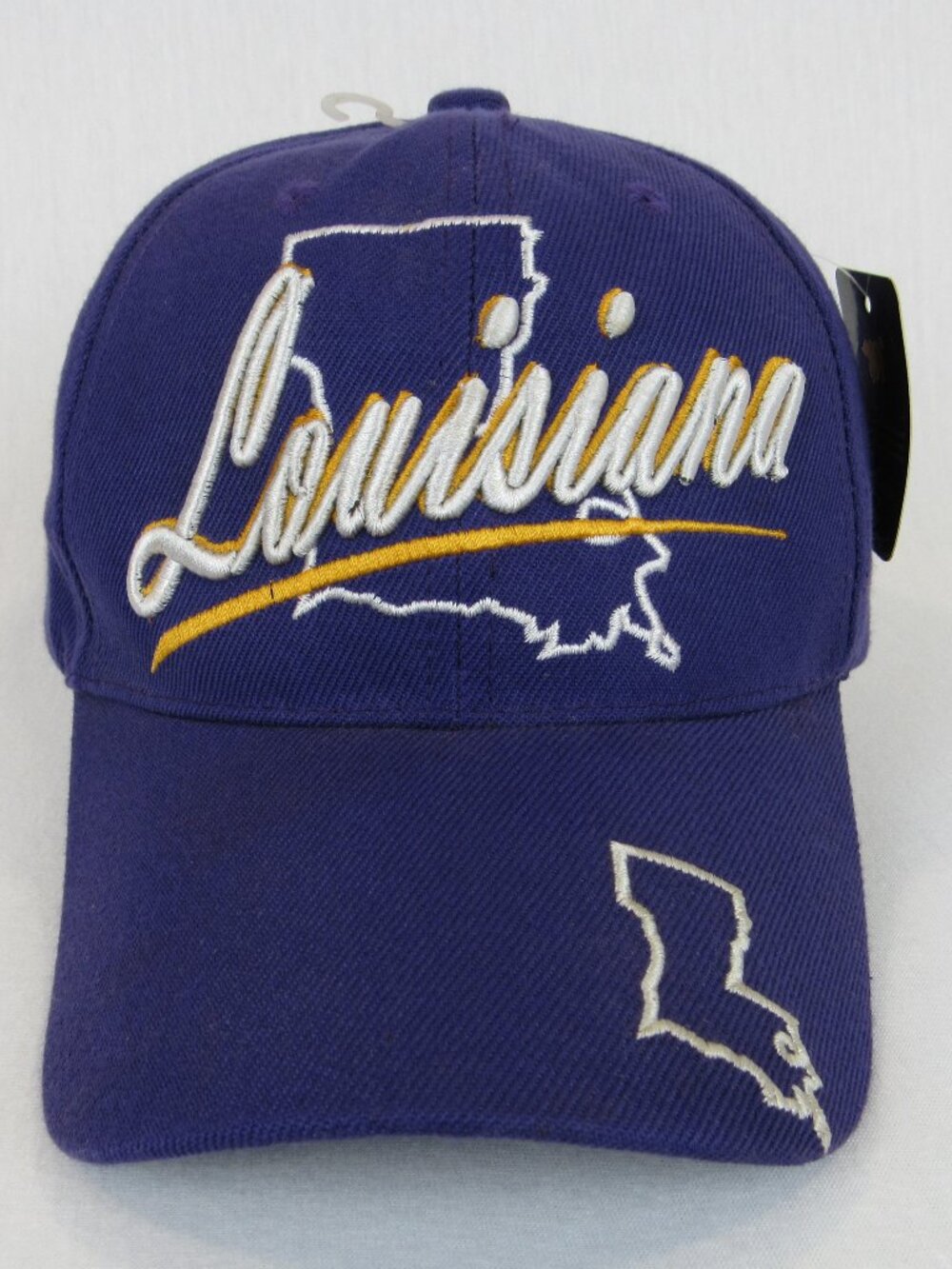 Louisiana Big Bear Premium Headwear Men's Cap New Purple Embroidered Hat LA